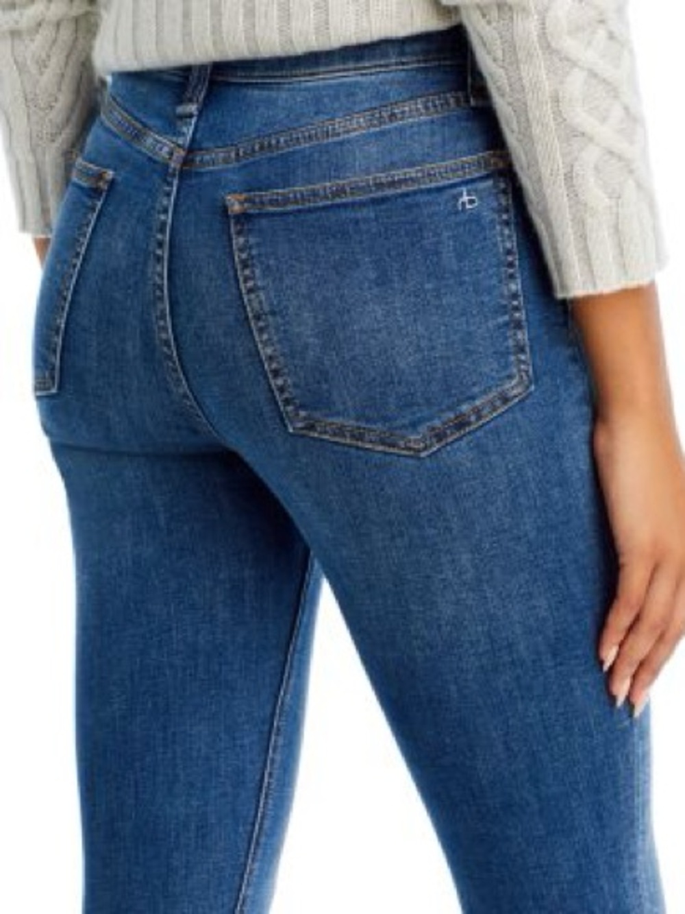 Rag & Bone Skinny Jeans Dark Wash High Rise Slim Fit Denim